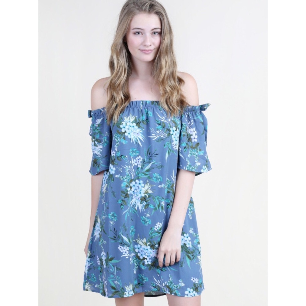 Floral off-shoulder dress